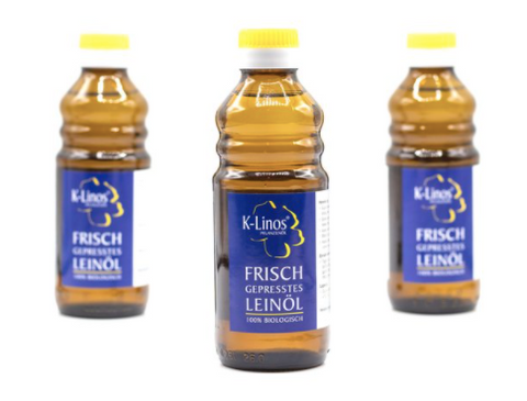 K-Linos frisch gepresstes Bio-Leinöl